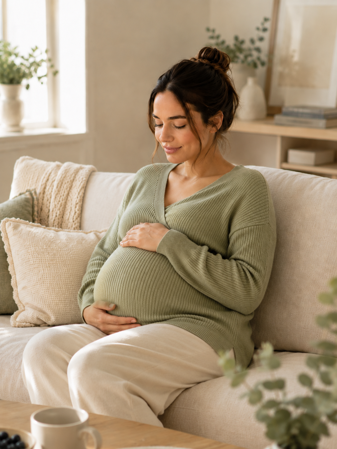 Pregnant woman during the third trimester